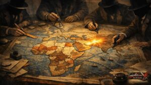 Χάρτης της Belle Époque με δυνάμεις που μοιράζουν τον κόσμο