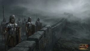 Ρωμαίοι λεγεωνάριοι περιπολούν στο Τείχος του Αδριανού