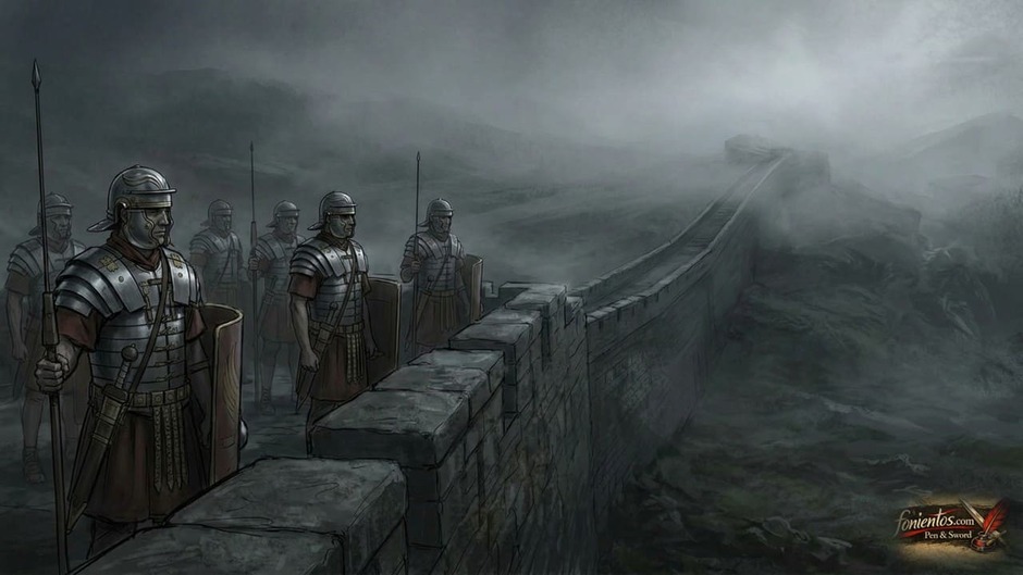 Ρωμαίοι λεγεωνάριοι περιπολούν στο Τείχος του Αδριανού