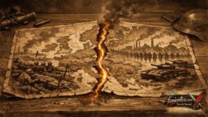 Σκισμένος χάρτης της Ευρώπης που συνδέει τον Α Παγκόσμιο Πόλεμο με τη νέα σύγκρουση