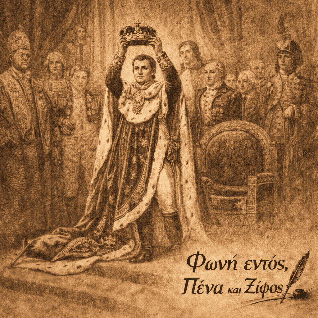 Η στέψη του Ναπολέοντα ως αυτοκράτορα της Γαλλίας το 1804.