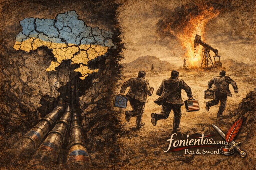 Ευρωπαίοι αξιωματούχοι γυρίζουν την πλάτη στην Ουκρανία και τρέχουν προς μια πετρελαιοπηγή που φλέγεται στη Μέση Ανατολή, ενώ σωλήνες αερίου επανασυνδέονται στο παρασκήνιο.