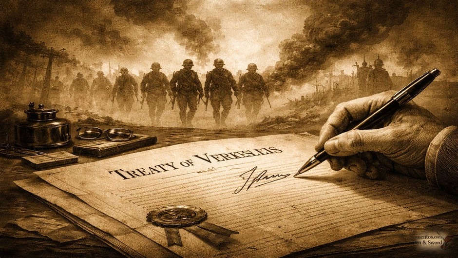 Υπογραφή της Συνθήκης των Βερσαλλιών με σκιά επερχόμενου πολέμου