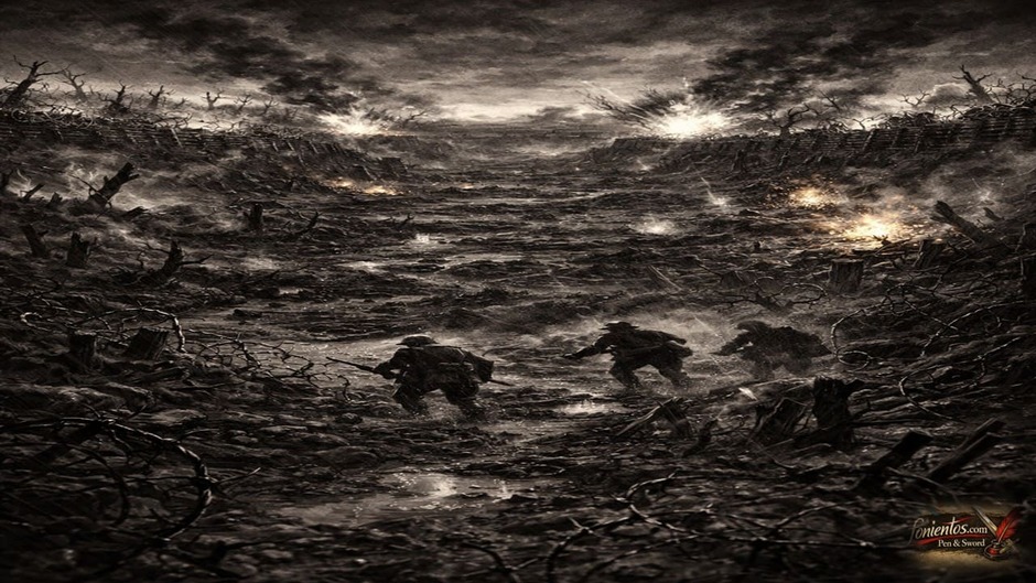 Η no mans land στον Α Παγκόσμιο Πόλεμο γεμάτη καταστροφή και εκρήξεις