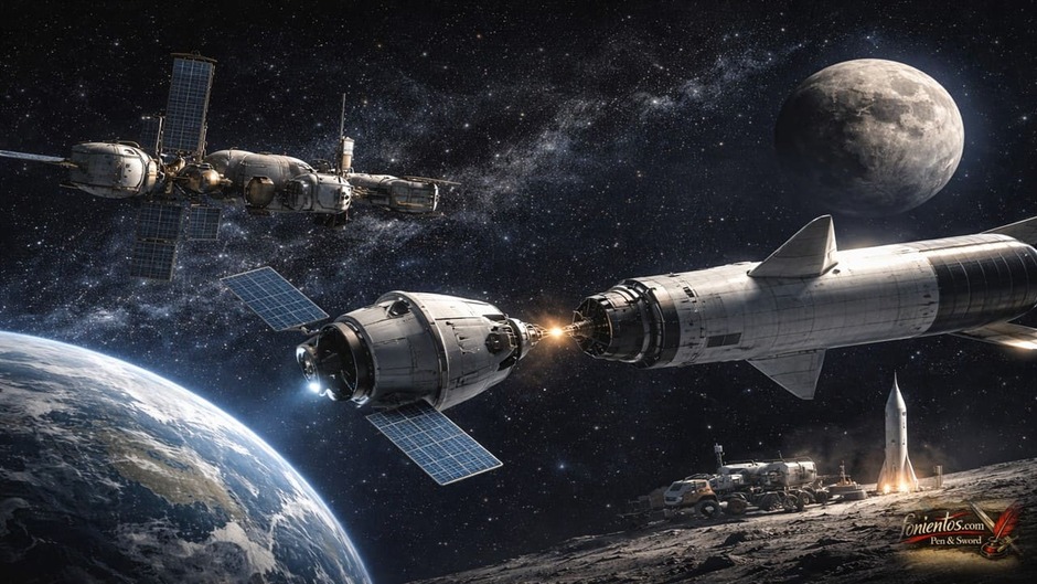 Διαστημόπλοια συνδέονται σε τροχιά στο πλαίσιο του προγράμματος Άρτεμις