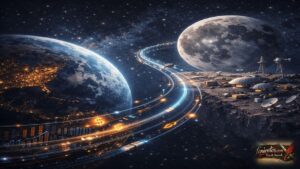 Σύνδεση Γης και Σελήνης ως δίκτυο οικονομίας και ισχύος