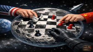 Η Σελήνη ως σκακιέρα όπου μεγάλες δυνάμεις ανταγωνίζονται για έλεγχο
