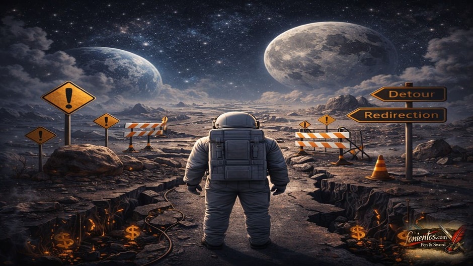 Αστροναύτης μπροστά σε δύσβατη διαδρομή προς τη Σελήνη