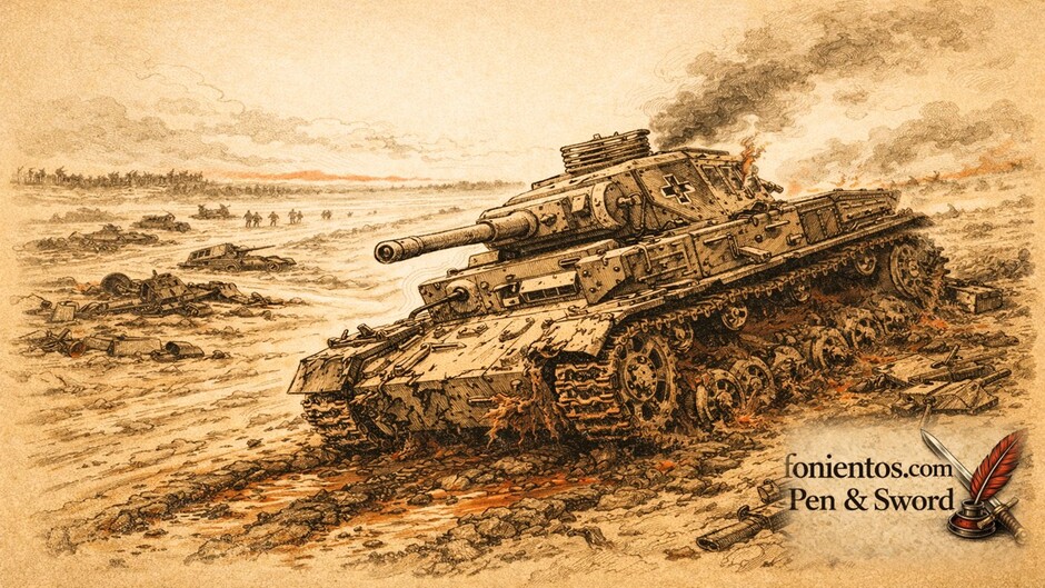 Σκίτσο της Επιχείρησης Μπαρμπαρόσα που δείχνει τη φθορά της γερμανικής προέλασης μέσα στη σοβιετική ενδοχώρα