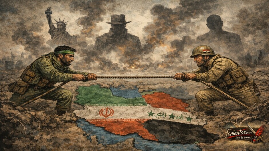 Ιράν και Ιράκ σε συμβολική διελκυστίνδα πάνω στον χάρτη της Μέσης Ανατολής