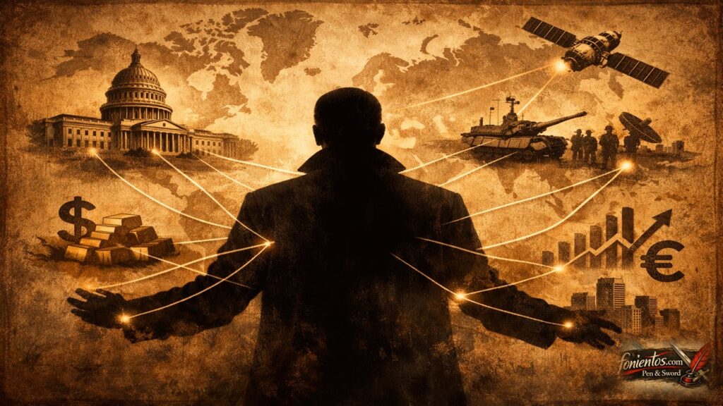 Σκιώδης φιγούρα που ελέγχει παγκόσμιο δίκτυο πληροφοριών και ισχύος