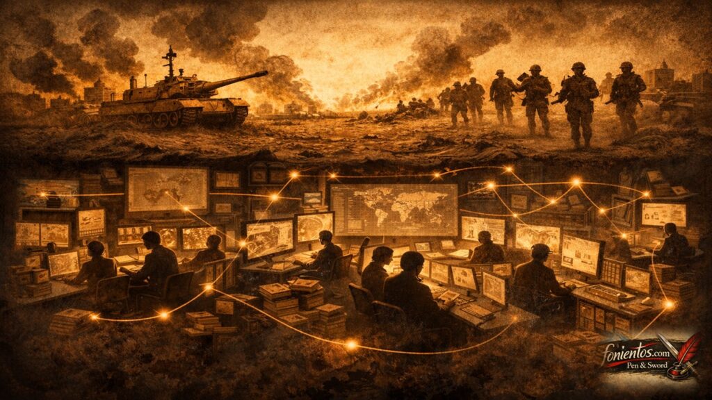 Ορατός πόλεμος πάνω και αόρατος πληροφοριακός πόλεμος από κάτω