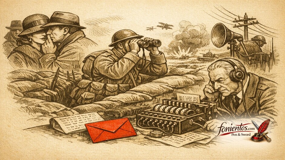 Αξιωματικός αναλύει κωδικοποιημένες πληροφορίες σε γραφείο κατά τον Α Παγκόσμιο Πόλεμο