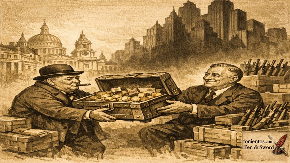 Ο Τσώρτσιλ παραδίδει τον βρετανικό πλούτο στον Ρούσβελτ με αντάλλαγμα όπλα.