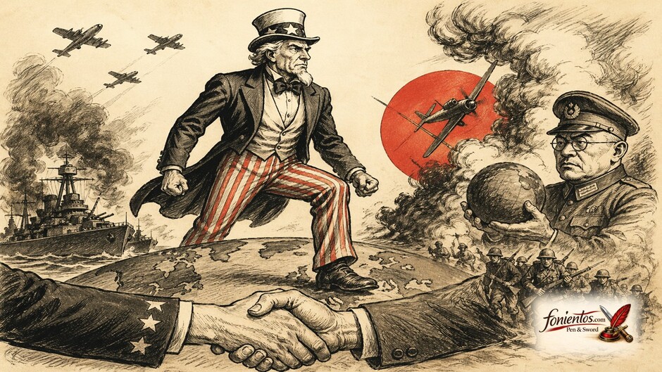 Ο Uncle Sam εισέρχεται στον Β Παγκόσμιο Πόλεμο πατώντας πάνω στη Γη μετά το Pearl Harbor