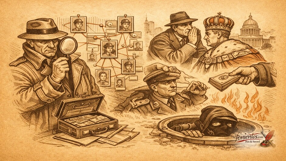 Σκίτσο κατασκοπείας στον Μεσοπόλεμο με δίκτυα πληροφοριών, πράκτορες, πολιτικές ίντριγκες και μυστικές συναλλαγές